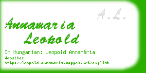 annamaria leopold business card
