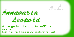 annamaria leopold business card